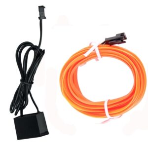 Led elektricno vlakno - narandzasto 2m