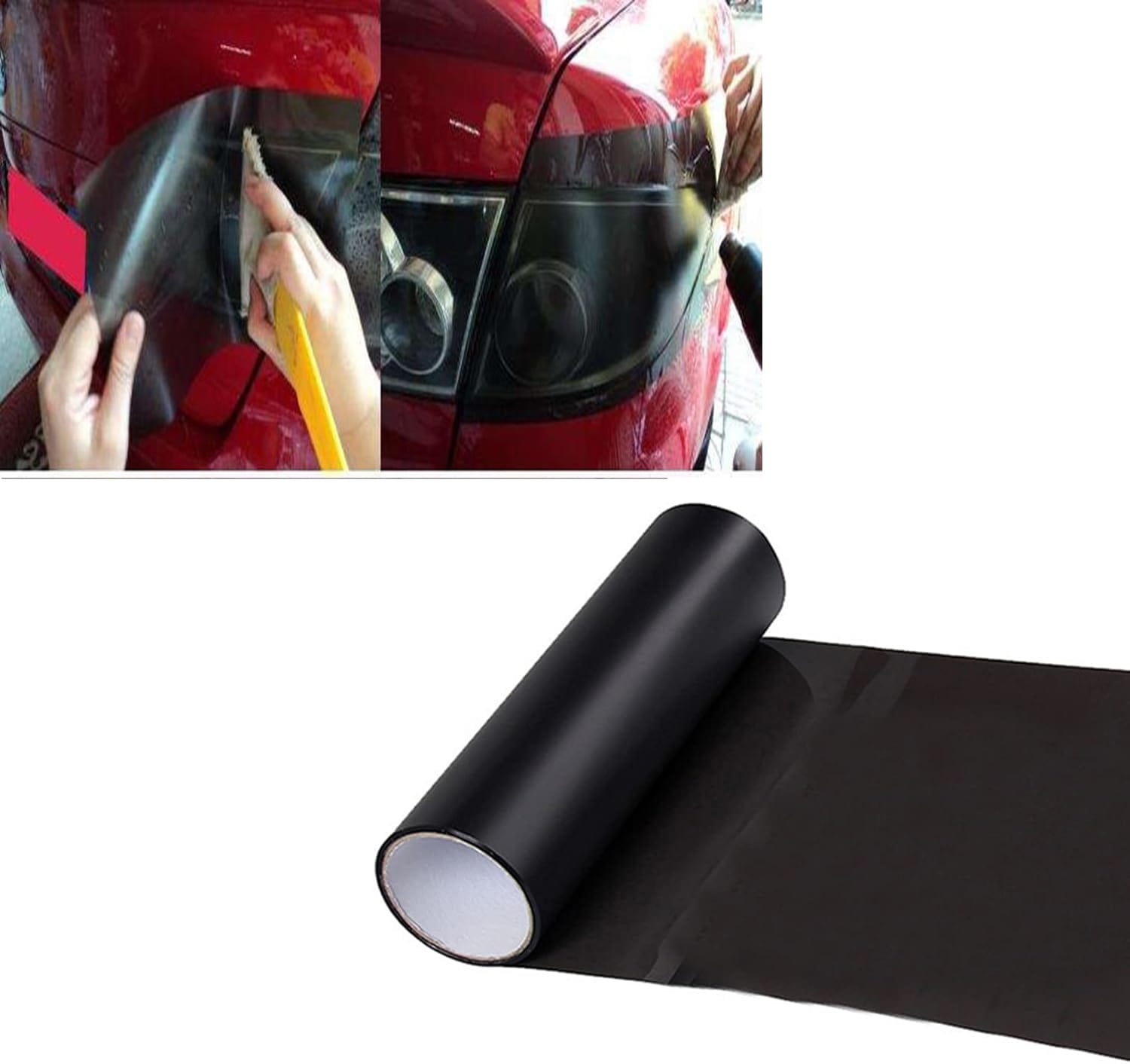 Folija za stop svetla mat crna - 100cm x 40cm