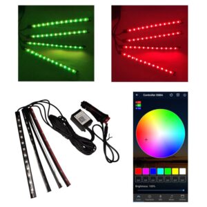Led dekorativna traka 4 stapa za enterijer auta - aplikacija